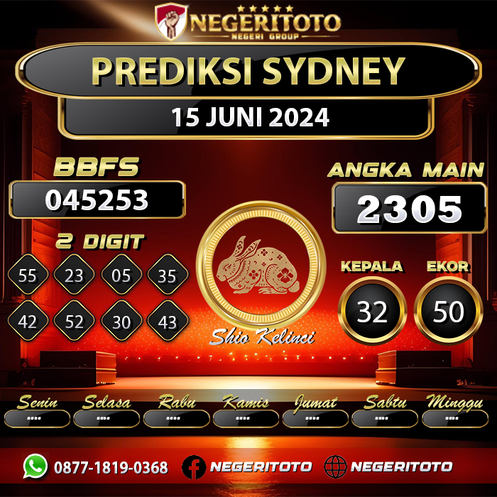 Prediksi Togel Sydney Negeritoto