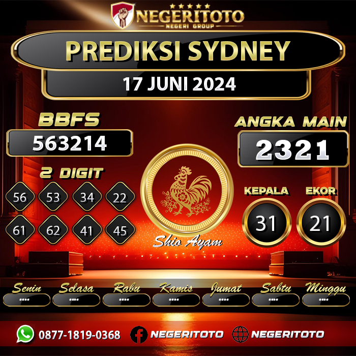 Prediksi Togel SDY Negeritoto